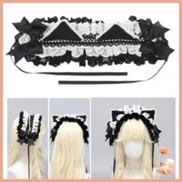 Boom Handmade Động Vật Tai Đầu Có Kẹp Tóc Roleplay Anime Mèo Tai Băng Đô Quấn Tóc Hóa Trang Phụ Kiện Trang Phục Headpi