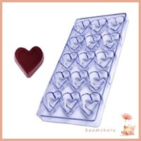 Boom Hình Trái Tim Khuôn Socola Trái Tim Kẹo Khuôn Nhà Bếp Nướng Bánh Phụ Kiện Kết Cấu Nhựa Thích Hợp Cho Nhiều Occas