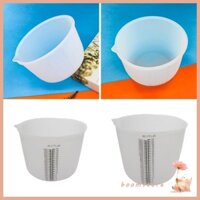 Boom Silicone Cốc Đo Cân Trong Suốt Đánh Dấu Bình Đo Chất Lỏng Chịu Nhiệt Dụng Cụ Nhà Bếp Nấu Ăn Phụ Kiện