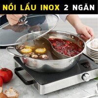 [BOONBA.VN] NỒI LẨU INOX 2 NGĂN HOTPOT 30CM
