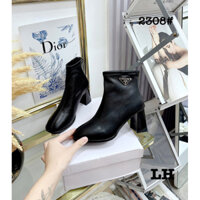 Boot cao gót trơn tag prd khoá sau 7p fullbox mã 2308