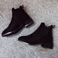 Boot cổ ngắn da lộn