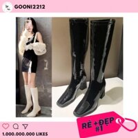 Boot da bóng cổ cao, boot nữ đế cao 8p phong cách ulzzang Hàn Quốc hottrend 2023