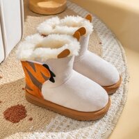 boot da lộn cho bé trẻ em Cheerful Mario chống nước Lót Dày cao su đế dày mùa đông bốt size:150-200