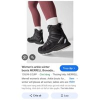 Boot đi tuyết Merrell ấm áp, có chống thấm, đế vibram