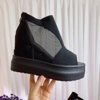 Boot lưới hở mũi khoá sau màu đen ‣ :))