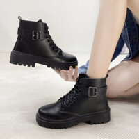 Boot nữ big size 40 - 42 phong cách chiến binh có khóa kéo