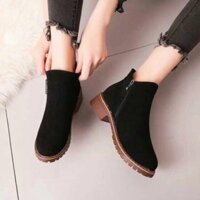 Boot Nữ Cổ Thấp Mầu Đen