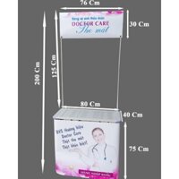 Booth bán hàng di động bằng nhôm, quầy bán hàng di động bằng nhôm, booth nhôm, booth sampling