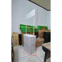 Booth sampling bằng nhựa rộng 60cm cao 175cm quầy nhựa di động phù hợp tiêu chuẩn mọi siêu thị - BSP60