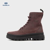 Boots Lửng Đế Bằng Palladium(Đỏ mận) Mã BL-DB-PALA-005-A