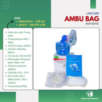 Bóp bóng Ambu Bag Unicare/ Greermed giúp thở oxy cho người lớn/ trẻ em