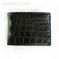 Bóp cá sấu hoa cà 2 mặt da VIP - 1218