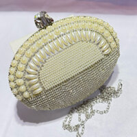 Bóp Đầm Cầm Tay Có Quai Đeo Vai Kết Hạt Thủ Công { Nhận ship hoả tốc khu vực tphcm giao hàng trong ngày}