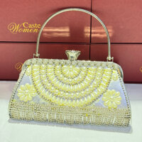 Bóp Đầm Đeo Vai Kết Hạt Thủ Công Hàng Cao Cấp Có Quai{ Nhận giao hoả tốc trong ngày khu vực tphcm}