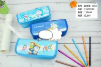 Bóp Đựng Bút Viết Bằng Vải Hình Doremon
