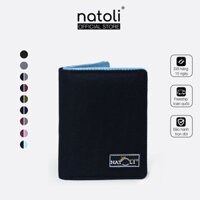 Bóp đựng tiền nhiều ngăn Simple Vertical Wallet V3 chính hãng NATOLI cầm tay kháng nước cao cấp - Đen Xám