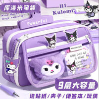bóp đựng viết lọ đựng bút để bàn cute Túi đựng bút Kulomi cho nữ sinh năm 2024 hộp đựng văn phòng phẩm sáng tạo có công suất lớn, giá trị cao, hộp đựng bút chì, bé gái học sinh tiểu học, túi đựng đồ đa năng cho trẻ em, học sinh trung học, bé gái nhiều lớp