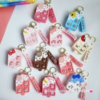 Bóp móc khoá Silicone Que Kem Pop It