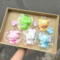 Bóp mochi hình thú có móc khoá