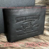 Bóp nam ví da bò thật 100% A69V, Ví nam in hình tiền