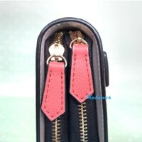 Bóp Ví dài cầm tay da bò cao cấp Kalanos KBN1020-Hong, Clutch cầm tay, ví dài da bò nữ đẹp cao cấp 2 khóa kéo màu hồng