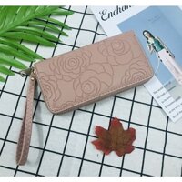 Bóp ví nữ đựng tiền hoa trà hàng nhập Quảng Châu loại 1 VDXHTRA HOTTREND