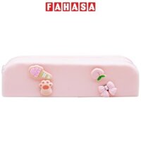 Bóp Viết Nhựa 2 Ngăn Đính Charm - Morning Glory 36010-20429 - Màu Hồng