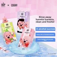 Boploopy Probiotic Dải Nước súc miệng Dùng một lần Di động Hơi thở tươi Nước súc miệng Cô gái Hương vị trái cây trong suốt Kháng khuẩn miệng Yuanqi Trắng Đào nho Bạc hà Nước súc miệng