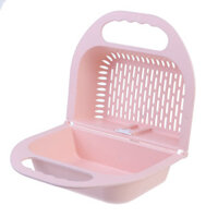 BOQUN Foldable Drain Rack Vegetable Fruit Washing Basket Strainer Colander Kitchen Sink