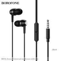 Borofone BM36 in Ear Headphones with Pure Sound Powerful Bass Earbuds with High Sensitivity Microphone and Volume Control