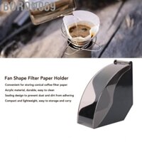 Boron069 Hộp đựng giấy cà phê Hình dạng quạt Giá lọc Niêm phong tốt Tiết kiệm không gian Chất liệu acrylic cường độ cao cho gia đình sử dụng