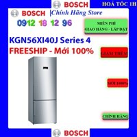 BOSCH KGN56XI40J - Tủ Lạnh 2 Cánh Ngăn Đá Dưới BOSCH HMH.KGN56XI40J Series 4