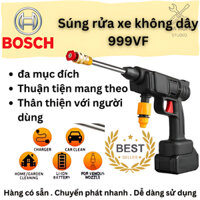 BOSCH Máy phun nước không dây BOSCH 999vf Súng rửa xe Máy phun nước áp lực cao Súng bắn tia nước