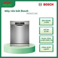 Bosch SMS6ZCI16E máy rửa bát Serie 6, 8 chương trình, sấy Zeolith, bộ lọc tự làm sạch, thép không gỉ