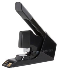 Bostitch EZ Squeeze 130 Sheet Flat Clinch Heavy Duty Stapler, Reduced Effort, Black (B8130)