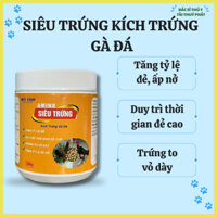 Bột Amino Siêu Trứng Kíc.h Trứng Gà Đá 300g Tăng Tỉ Lệ Đẻ, Tỉ Lệ Ấp Nở, Duy Trì Thời Gian Đẻ Cao DT11092024