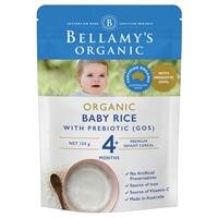 Bột ăn dặm Bellamy's Organic Baby Rice with Prebiotic 125g