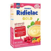 Bột Ăn Dặm bò rau củ Ridielac Gold - Hộp giấy 200g