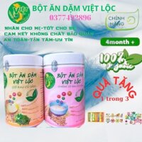 Bột ăn dặm cho bé 4,5,6 tháng..Việt lộc - bột cho trẻ ăn dặm - Freeship - dinh dưỡng, an toàn, chống táo bón