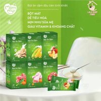 Bột ăn dặm cho bé Mămmy gồm yến mạch, sữa bắp non,trái cây,cháo sườn heo,thịt bò,gà hầm-1hộp/140g