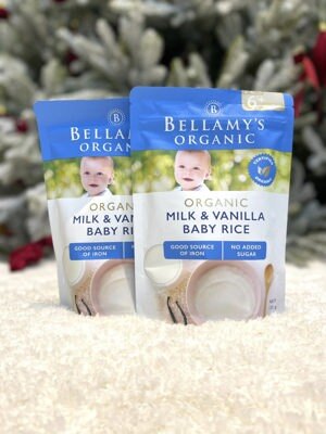 Bột ăn dặm cho bé từ 5 tháng tuổi Bellamy’s Organic Baby Porridge Premium Infant Cereal 125g