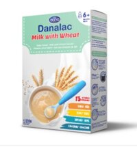 Bột ăn dặm DANALAC vị Sữa Và Lúa Mì – Hộp 250g