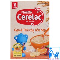 Bột Ăn Dặm Dinh Dưỡng Nestlé Cerelac Gạo & Trái Cây Hỗn Hợp Hộp 200g (Dành cho trẻ từ 6 tháng tuổi)