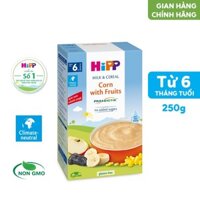 Bột ăn dặm dinh dưỡng Sữa, Hoa quả, Bắp HiPP 250g