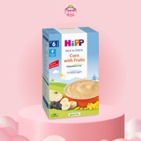 Bột ăn dặm dinh dưỡng Sữa, Hoa quả, Bắp HiPP 250g