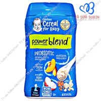 Bột Ăn Dặm Gerber Mỹ 227gr Vị Yến Mạch Đào Táo Cho bé 6 tháng
