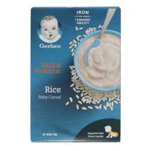 Bột ăn dặm Gerber Rice Cereal gạo nguyên chất - hộp 227g