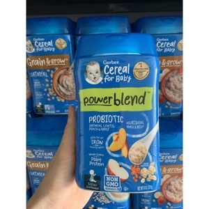 Bột ăn dặm Gerber yến mạch đào táo 227g