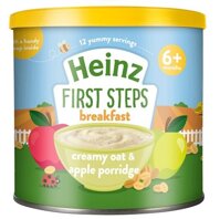 Bột ăn dặm Heinz First Steps Breakfast 6+ vị kem yến mạch chuối của Anh cho trẻ từ 6 tháng tuổi hộp 240g